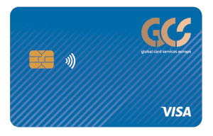 Original GCS Visa-Debitkarte in Blau