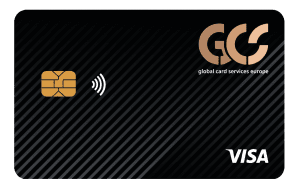Original GCS Visa-Debitkarte in Schwarz