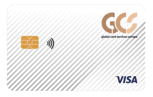 Original GCS Visa-Debitkarte in Weiß